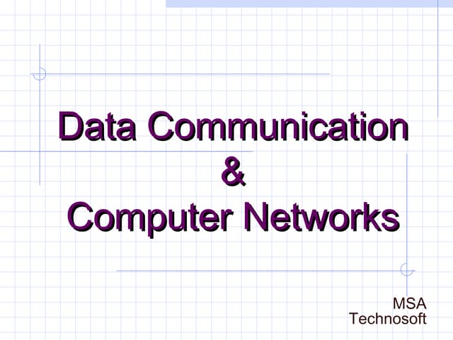 Data communication and computer networks | Network Topologies