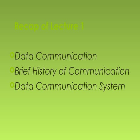 Data communication lecture 02