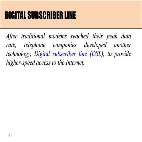 Data communication & network - ADSL