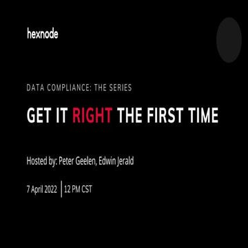 Data compliance - get it right the first time (Full color PDF)