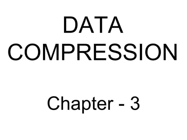 Data compression | PPT