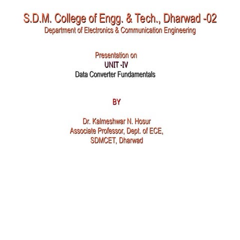 Data Converter Fundamentals in Analog vlsi.ppt