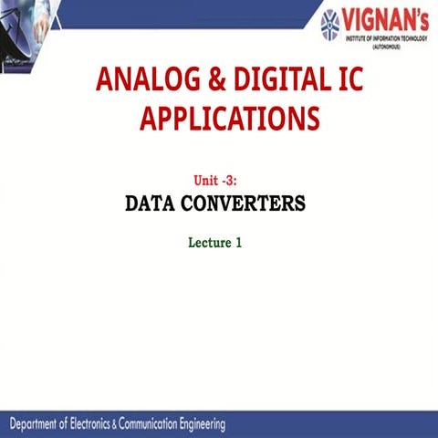 data converters in analog and digital ic applications