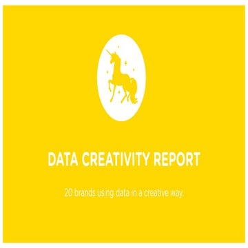 Data Creativity Report