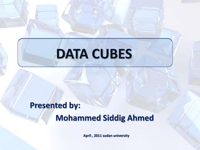 Data cubes