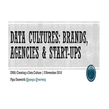 Creating a Data Culture