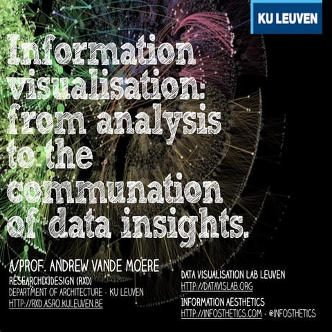 Information Visualization: Analysis and Communication of Insights
