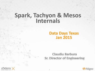 Spark, Tachyon and Mesos internals