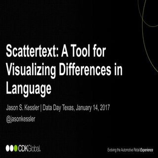 Scattertext: A Tool for Visualizing...