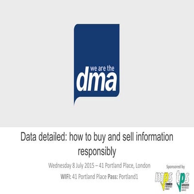 Data detailed: how to buy and sell information responsibly - 08.07.2015