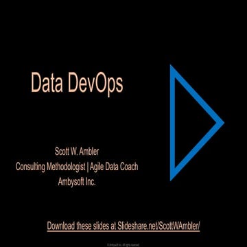 Data DevOps: An Overview