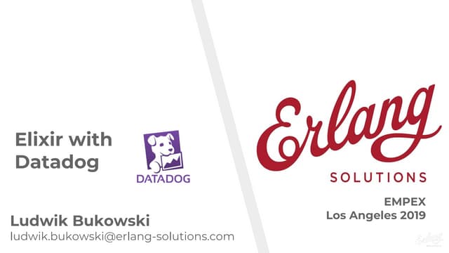 Datadog and Elixir with Erlang Solutions
