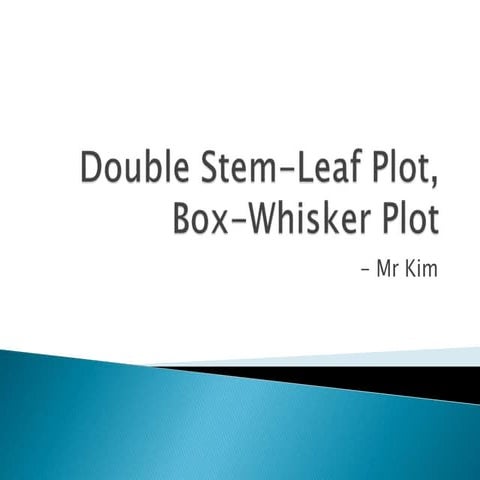 Double Stem-Leaf Plot, Box-Whisker Plot