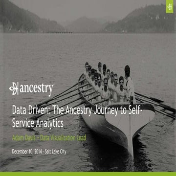 Data Driven - The Ancestry Journey - 12-10-14
