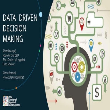 DATA DRIVEN DECISION MAKING | PPTX | Information Services Industry ...