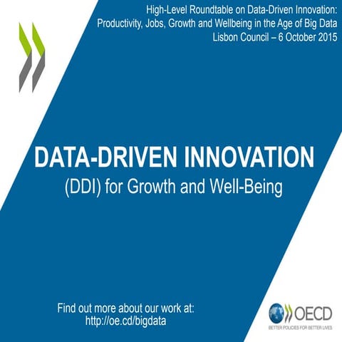 Data driven innovation for growth and well being
