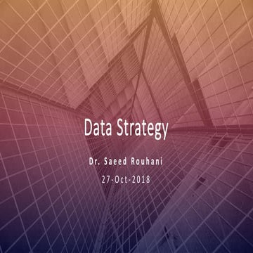 Data Strategy