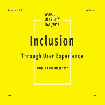 #WUDTour - UX/IA tra dati e parole - Data Driven UX