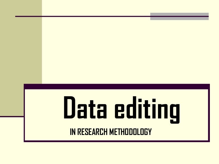 Data editing techniques image