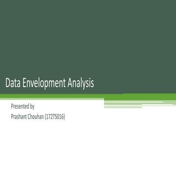 Data envelopment analysis