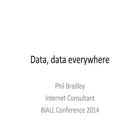 Data data everywhere | PPT