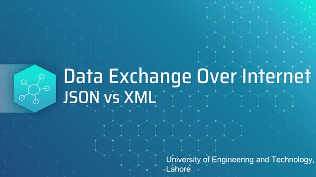 Data exchange over internet (XML vs JSON)