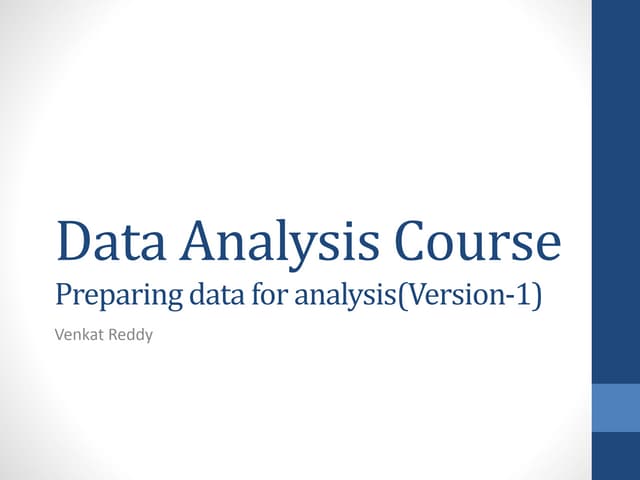 Data Exploration, Validation and Sanitization