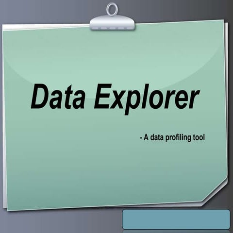 Data explorer