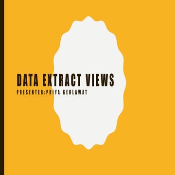 Data Extract Views_Katalyst HLS