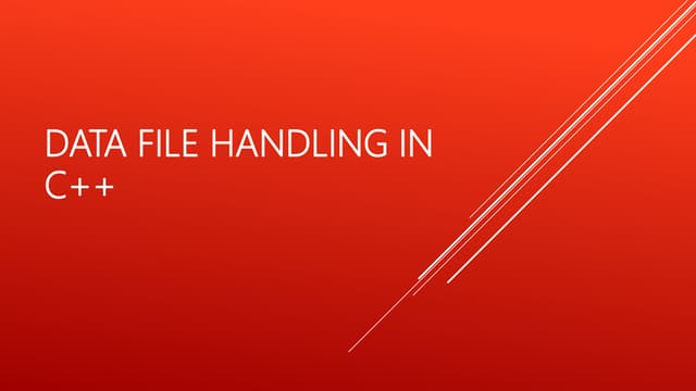 Data file handling in c++