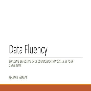 Data Fluency - AUA Conference