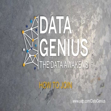 How to Enter the DataGenius Challenge