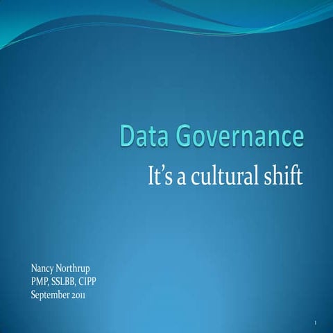 Data Governance And Culture