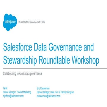 Data Governance and Stewardship Roundtable