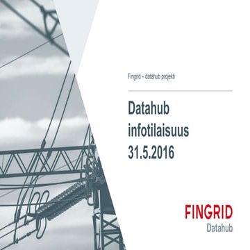 Datahub-infotilaisuus 31.5.2016