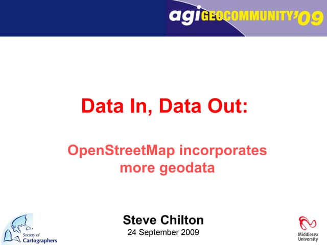 Data In Data Out   Steve Chilton