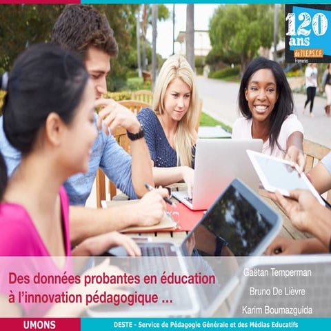 Des données probantes en éducation à l'innovation pédagogique ....