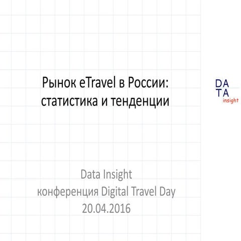 Рынок eTravel в России: статистика и тенденции