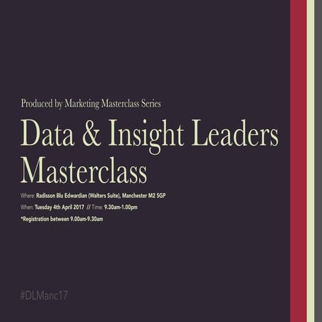 Data & Insight Leaders Masterclass (Official Brochure)