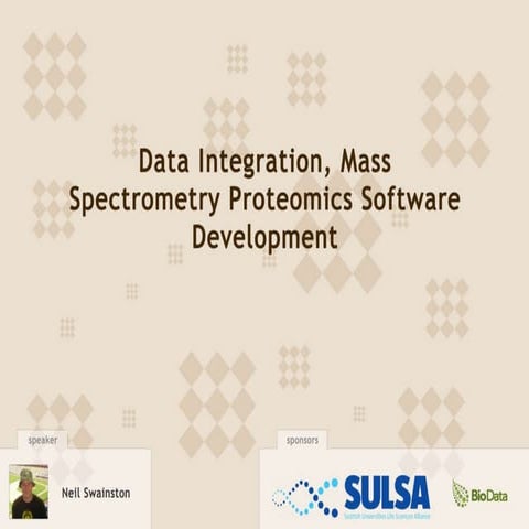 Data Integration, Mass Spectrometry Proteomics Software Development