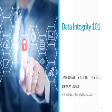 Data Integrity 101