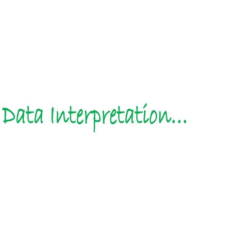 Data interpretation | PPTX