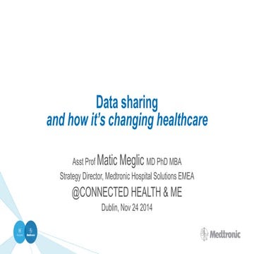Connected Health & Me - Matic Meglic - Nov 24th 2014
