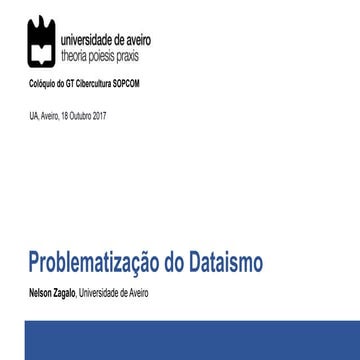 Problematização do Dataismo