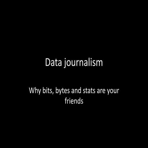 Data journalism