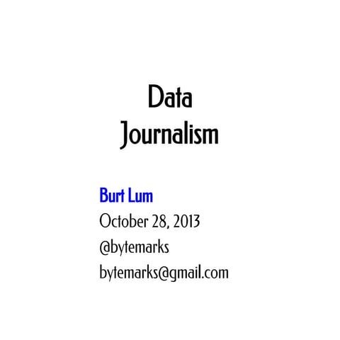 Data Journalism