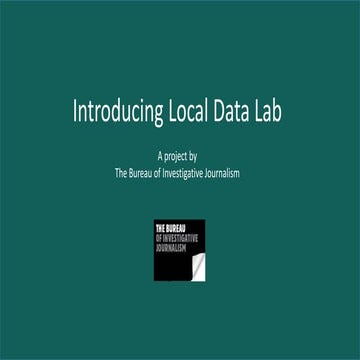 Introducing the Local Data Lab | PPT