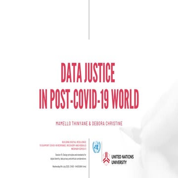 Data justice in post-COVID-19 world | PDF