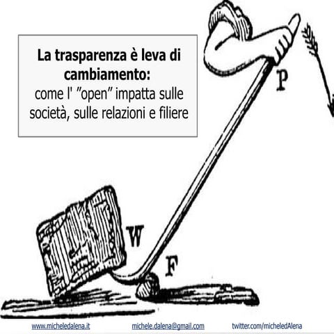 Opendata? La trasparenza è leva di cambiamento