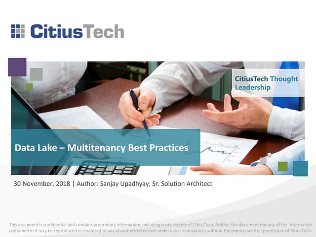 Data Lake - Multitenancy Best Practices